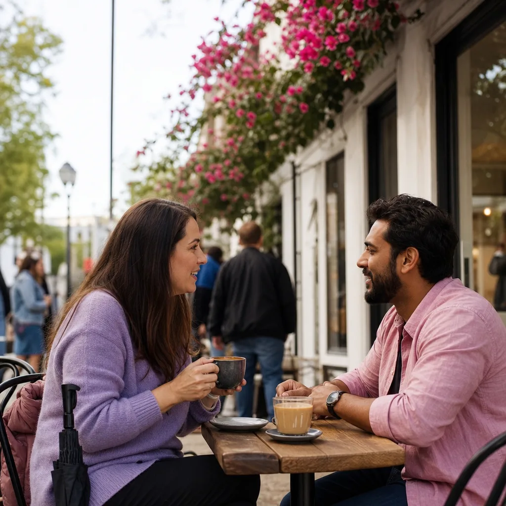 A relaxed coffee date near Stevenage Old Town High Street